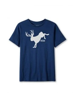 Stio Kids' Bucking Jackalope Tee -Stio Sales Shop Kids Bucking Jackalope Tee Heather Denim Heather