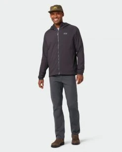 Stio Men's Alpiner Hooded Jacket -Stio Sales Shop M Alpiner Hooded Jacket Boundary Black 1 Full