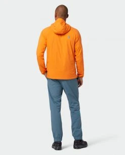Stio Men's Alpiner Hooded Jacket -Stio Sales Shop M Alpiner Hooded Jacket Orange Peel 2 Full