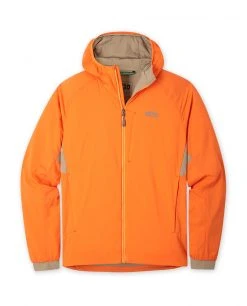 Stio Men's Alpiner Hooded Jacket -Stio Sales Shop M Alpiner Hooded Jacket orange peel