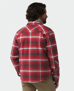 Stio Men's Buckhorn Insulated Snap Shirt -Stio Sales Shop M Buckhorn Insulated Snap Shirt Roasted Beet Plaid 2