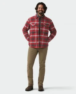 Stio Men's Buckhorn Insulated Snap Shirt -Stio Sales Shop M Buckhorn Insulated Snap Shirt Roasted Beet Plaid 3