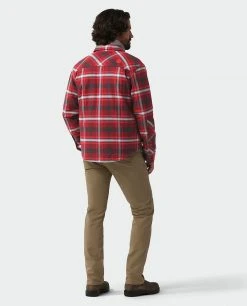 Stio Men's Buckhorn Insulated Snap Shirt -Stio Sales Shop M Buckhorn Insulated Snap Shirt Roasted Beet Plaid 4