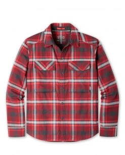 Stio Men's Buckhorn Insulated Snap Shirt -Stio Sales Shop M Buckhorn Insulated Snap Shirt Roasted Red Beet Plaid