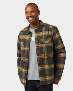 Stio Men's Buckhorn Insulated Snap Shirt -Stio Sales Shop M Buckhorn Insulated Snap Shirt Treeline Green Plaid 2