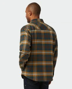 Stio Men's Buckhorn Insulated Snap Shirt -Stio Sales Shop M Buckhorn Insulated Snap Shirt Treeline Green Plaid 4