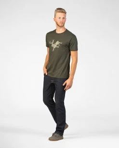 Stio Men's Bucking Jackalope Tee -Stio Sales Shop M Bucking Jackalope Tee Dark Green 1 a0470717 f217 4762 a756 42a7616f73a0