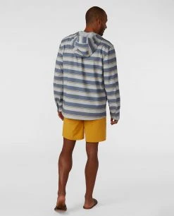 Stio Men's CFS Sun Hoodie -Stio Sales Shop M CFS Sun Hoodie Storm Cloud Stripe 5