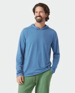 Stio Men's Divide Hooded Pullover -Stio Sales Shop M Divide Hooded Pullover Sturdy Blue Heather 3 Top