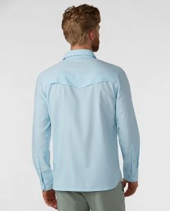 Stio Men's Eddy Guide Shirt LS -Stio Sales Shop M Eddy Guide Shirt Misty Cloud 3