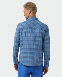 Stio Men's Eddy Slope Shirt -Stio Sales Shop M Eddy Slope Shirt Alpine Lake Plaid 3