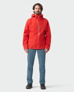 Stio Men's Ender PACLITE® Hooded Jacket -Stio Sales Shop M Ender Paclite Hooded Jacket Risk Red 1 Full