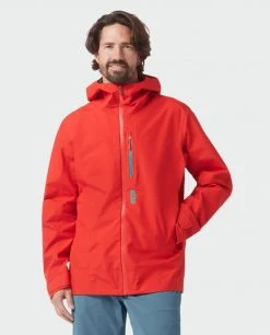 Stio Men's Ender PACLITE® Hooded Jacket -Stio Sales Shop M Ender Paclite Hooded Jacket Risk Red 3 Top