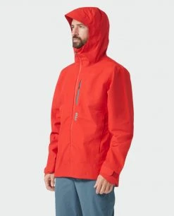 Stio Men's Ender PACLITE® Hooded Jacket -Stio Sales Shop M Ender Paclite Hooded Jacket Risk Red 5 Top