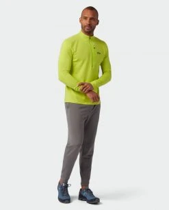 Stio Men's Fremont Stretch Fleece Half Zip -Stio Sales Shop M Fremont Stretch Fleece Half Zip Lime Zest 1 Full