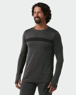 Stio Men's Basis® Seamless Tech Crew -Stio Sales Shop M Full Range Seamless Crew LS Boundary Black Heather 2