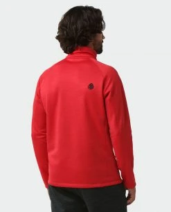 Stio Men's Gannett Peak Fleece Half Zip -Stio Sales Shop M Gannett Peak Half Zip Risk Red 3