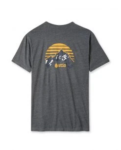 Stio Men's Grand Horizon Tee -Stio Sales Shop M Grand Horizon Tee Charcoal Back
