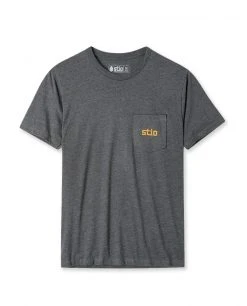 Stio Men's Grand Horizon Tee -Stio Sales Shop M Grand Horizon Tee Charcoal Front