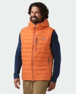Stio Men's Hometown Down Hooded Vest -Stio Sales Shop M Hometown Down Hooded Vest Burnt Orange 1