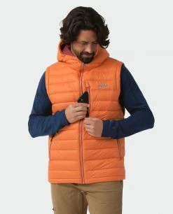 Stio Men's Hometown Down Hooded Vest -Stio Sales Shop M Hometown Down Hooded Vest Burnt Orange 2