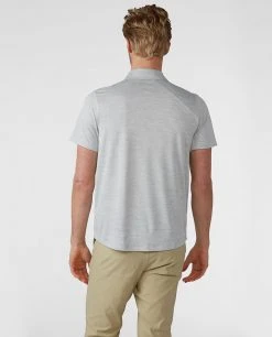 Stio Men's Icefloe Tech Polo SS -Stio Sales Shop M Icefloe Tech Polo Quiet Gray 2