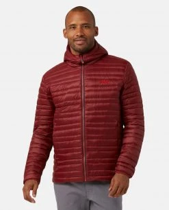 Stio Men's Pinion Down Hooded Jacket -Stio Sales Shop M Pinion Down Hooded Jacket Roasted Beet 1