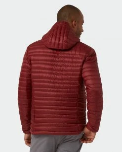 Stio Men's Pinion Down Hooded Jacket -Stio Sales Shop M Pinion Down Hooded Jacket Roasted Beet 4