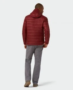 Stio Men's Pinion Down Hooded Jacket -Stio Sales Shop M Pinion Down Hooded Jacket Roasted Beet 7