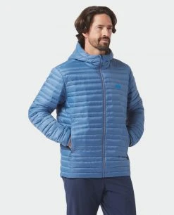 Stio Men's Pinion Down Hooded Jacket -Stio Sales Shop M Pinion Hooded Down Jacket Sturdy Blue 3 Top
