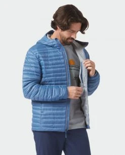 Stio Men's Pinion Down Hooded Jacket -Stio Sales Shop M Pinion Hooded Down Jacket Sturdy Blue 6 Top