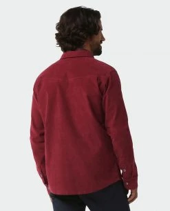 Stio Men's Saratoga Cord Shirt -Stio Sales Shop M Saratoga Cord Shirt Roasted Beet Plaid 3