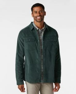 Stio Men's Saratoga Cord Shirt -Stio Sales Shop M Saratoga Cord Treeline Green 1