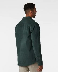 Stio Men's Saratoga Cord Shirt -Stio Sales Shop M Saratoga Cord Treeline Green 2