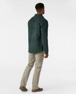 Stio Men's Saratoga Cord Shirt -Stio Sales Shop M Saratoga Cord Treeline Green 5
