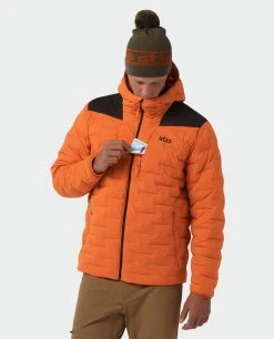 Stio Men's Skillet Stretch Down Hooded Jacket -Stio Sales Shop M Skillet Stretch Down Hooded Jacket Basecamp Orange 2