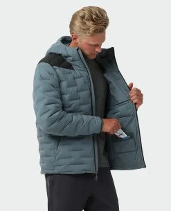 Stio Men's Skillet Stretch Down Hooded Jacket -Stio Sales Shop M Skillet Stretch Down Hooded Jacket Stormy Weather 4