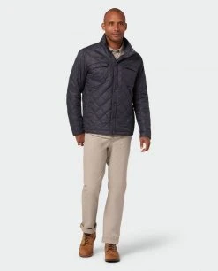 Stio Men's Skycrest Insulated Snap Shirt -Stio Sales Shop M Skycrest Snap Shirt Boundary Black 1 Full