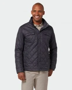 Stio Men's Skycrest Insulated Snap Shirt -Stio Sales Shop M Skycrest Snap Shirt Boundary Black 3 Top