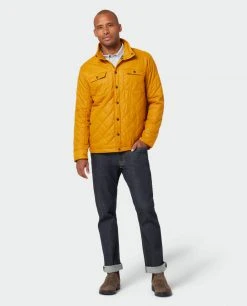 Stio Men's Skycrest Insulated Snap Shirt -Stio Sales Shop M Skycrest Snap Shirt Bourbon 1 Full