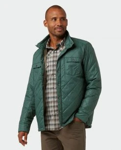 Stio Men's Skycrest Insulated Snap Shirt -Stio Sales Shop M Skycrest Snap Shirt Treeline Green 1