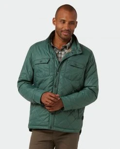 Stio Men's Skycrest Insulated Snap Shirt -Stio Sales Shop M Skycrest Snap Shirt Treeline Green 2
