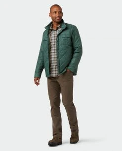Stio Men's Skycrest Insulated Snap Shirt -Stio Sales Shop M Skycrest Snap Shirt Treeline Green 4