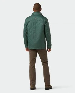 Stio Men's Skycrest Insulated Snap Shirt -Stio Sales Shop M Skycrest Snap Shirt Treeline Green 5