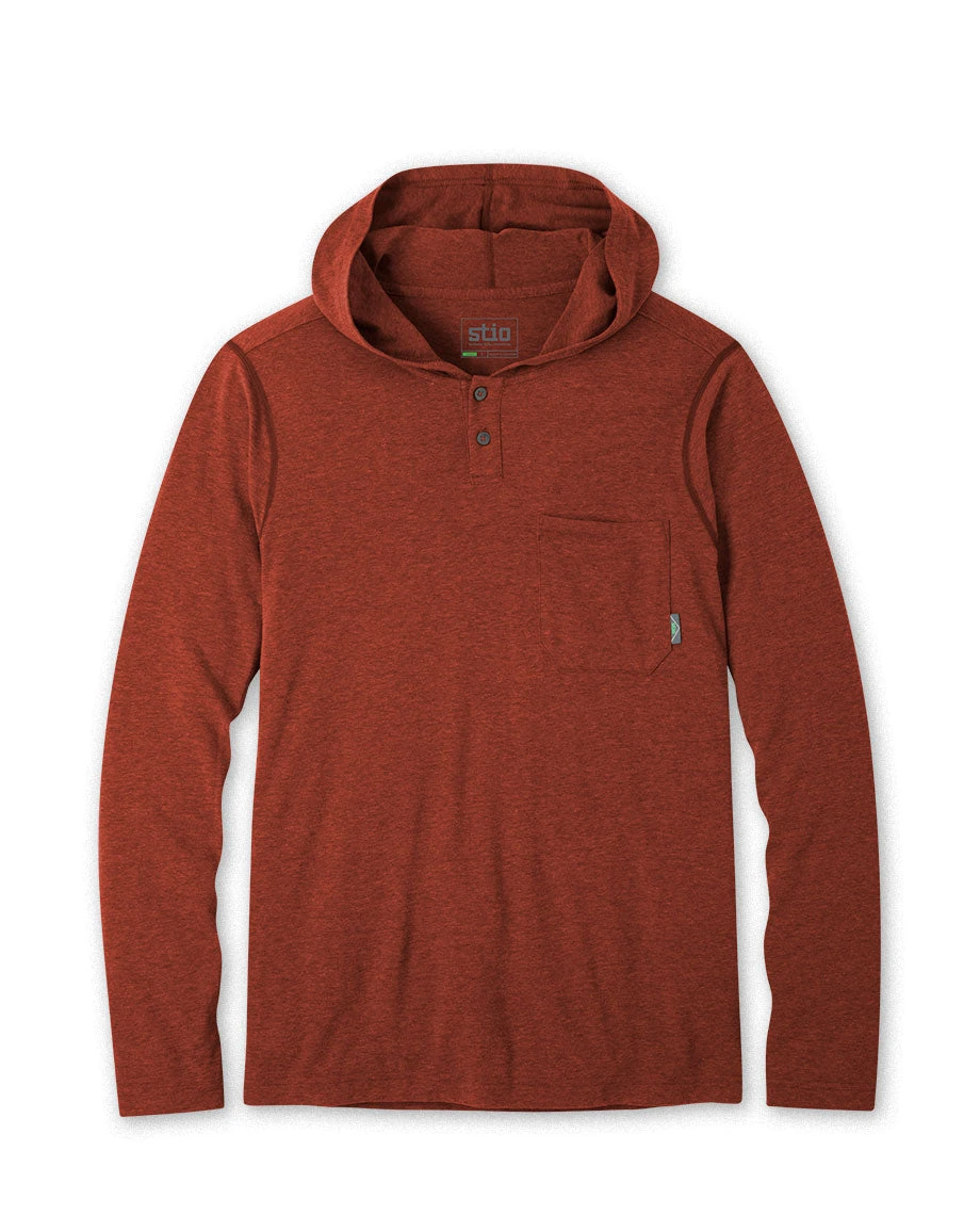 Stio Men's Tipton Tech Hooded Henley 1 Stio Men's Tipton Tech Hooded Henley