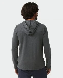 Stio Men's Tipton Tech Hooded Henley 39 Stio Men's Tipton Tech Hooded Henley -Stio Sales Shop M Tipton Tech Hooded Henley Boundary Black Heather 3
