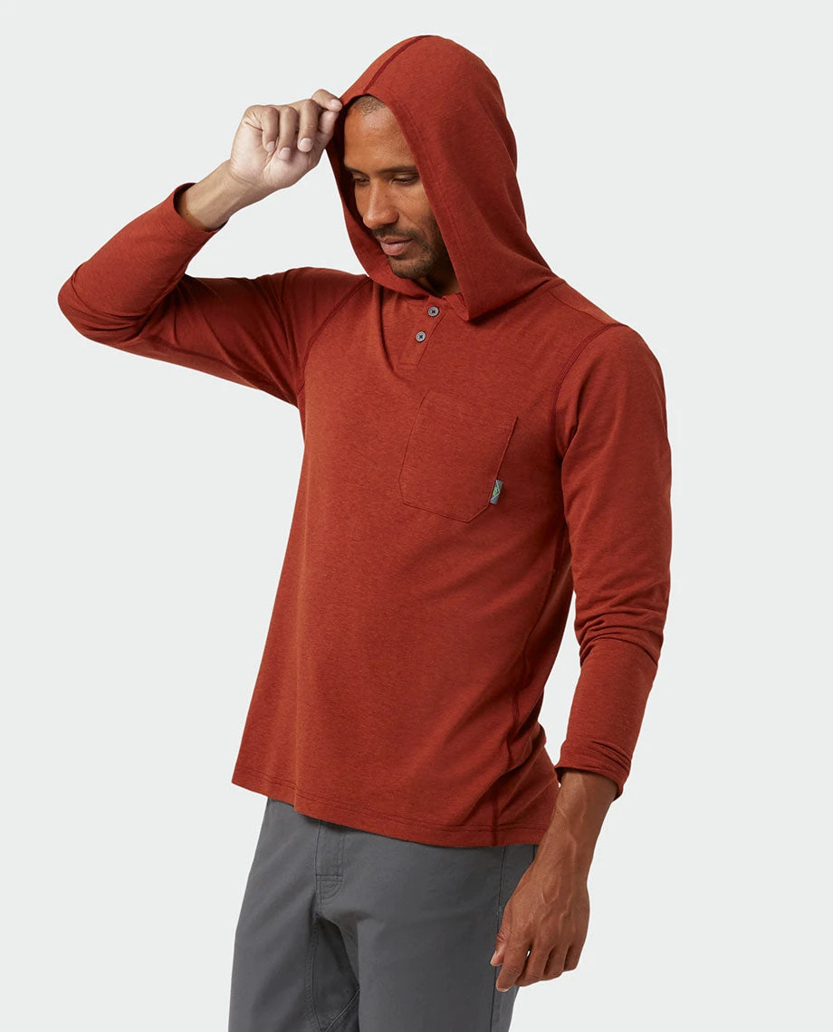 Stio Men's Tipton Tech Hooded Henley 3 Stio Men's Tipton Tech Hooded Henley - Image 3