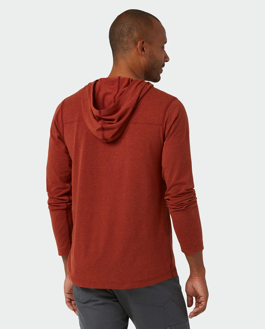 Stio Men's Tipton Tech Hooded Henley 4 Stio Men's Tipton Tech Hooded Henley - Image 4