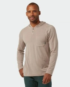 Stio Men's Tipton Tech Hooded Henley 28 Stio Men's Tipton Tech Hooded Henley -Stio Sales Shop M Tipton Tech Hooded Henley Rodeo Dust Heather 1