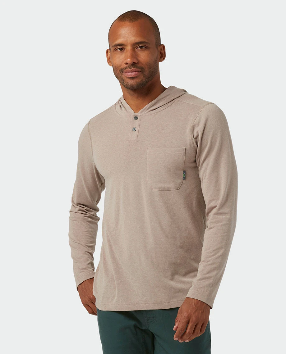 Stio Men's Tipton Tech Hooded Henley 8 Stio Men's Tipton Tech Hooded Henley - Image 8
